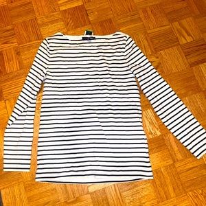 Jones New York striped long sleeve shirt